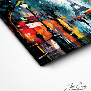 TABLEAU TOUR EIFFEL COLORÉ Alessio Cacciatore