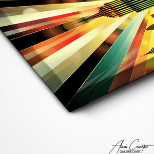TABLEAU VILLE ART DÉCO Alessio Cacciatore