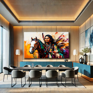 Tableau Indigène abstrait