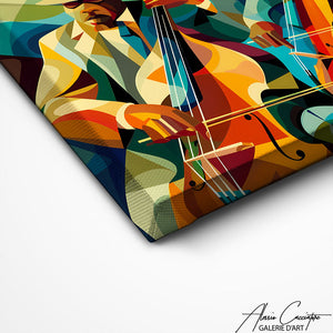 TABLEAU MUSICIENS CUBIQUE Alessio Cacciatore
