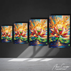 TABLEAU FLEUR DE LOTUS Alessio Cacciatore