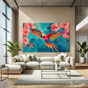 Tableau Perroquet Coloré