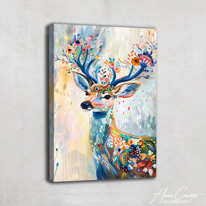 Peinture Cerf Aquarelle