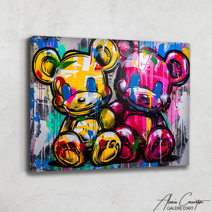 TABLEAU STREET ART OURSONS Alessio Cacciatore