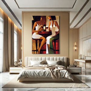 TABLEAU ART DÉCO ABSTRAIT Alessio Cacciatore