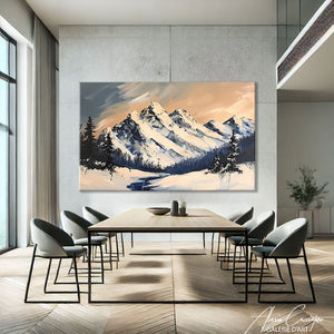 Tableau de Montagne Ancien