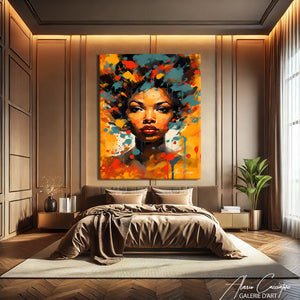 Tableau Femme Africaine Coloré