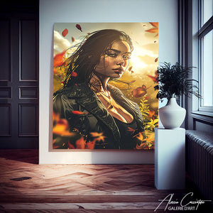 tableau femme pop art