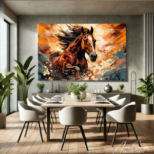 tableau cheval moderne