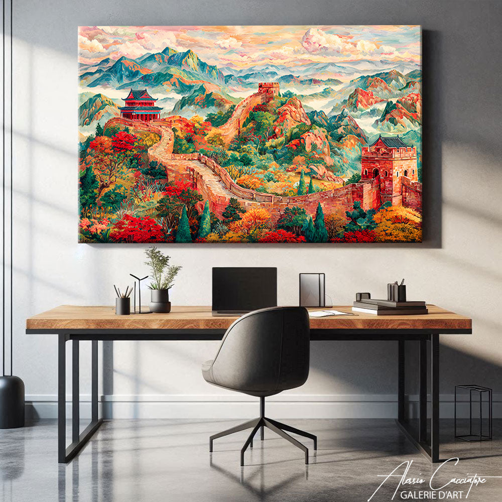 TABLEAU MURAILLE DE CHINE