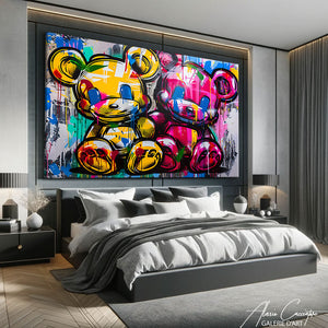 TABLEAU STREET ART OURSONS Alessio Cacciatore