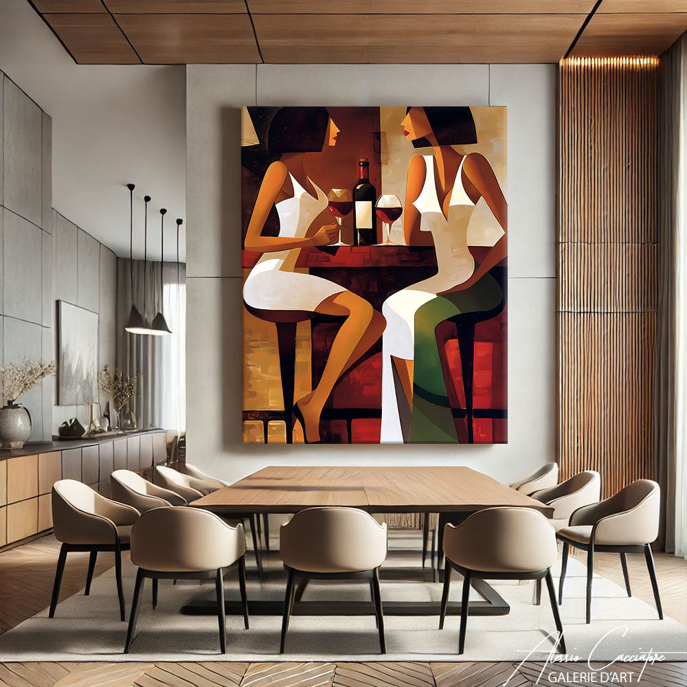 TABLEAU ART DÉCO ABSTRAIT