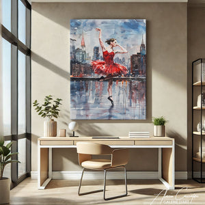 TABLEAU ABSTRAIT DANSEUSE AlessioCacciatore
