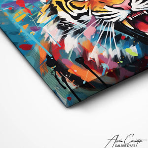 TABLEAU TIGRE MULTICOLORE Alessio Cacciatore