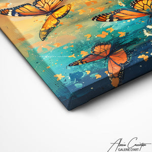 TABLEAU PAPILLON PEINTURE Alessio Cacciatore