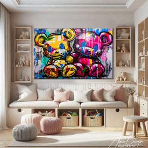 TABLEAU STREET ART OURSONS Alessio Cacciatore