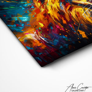 TABLEAU LION PEINTURE Alessio Cacciatore