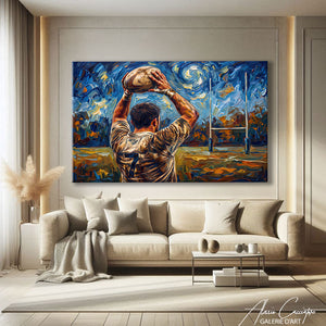 Peinture Tabelau Deco Rugby
