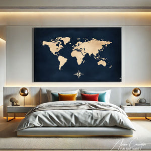 TABLEAU MONDE BLEU Alessio Cacciatore