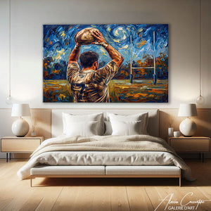 Toile Tabelau Deco Rugby