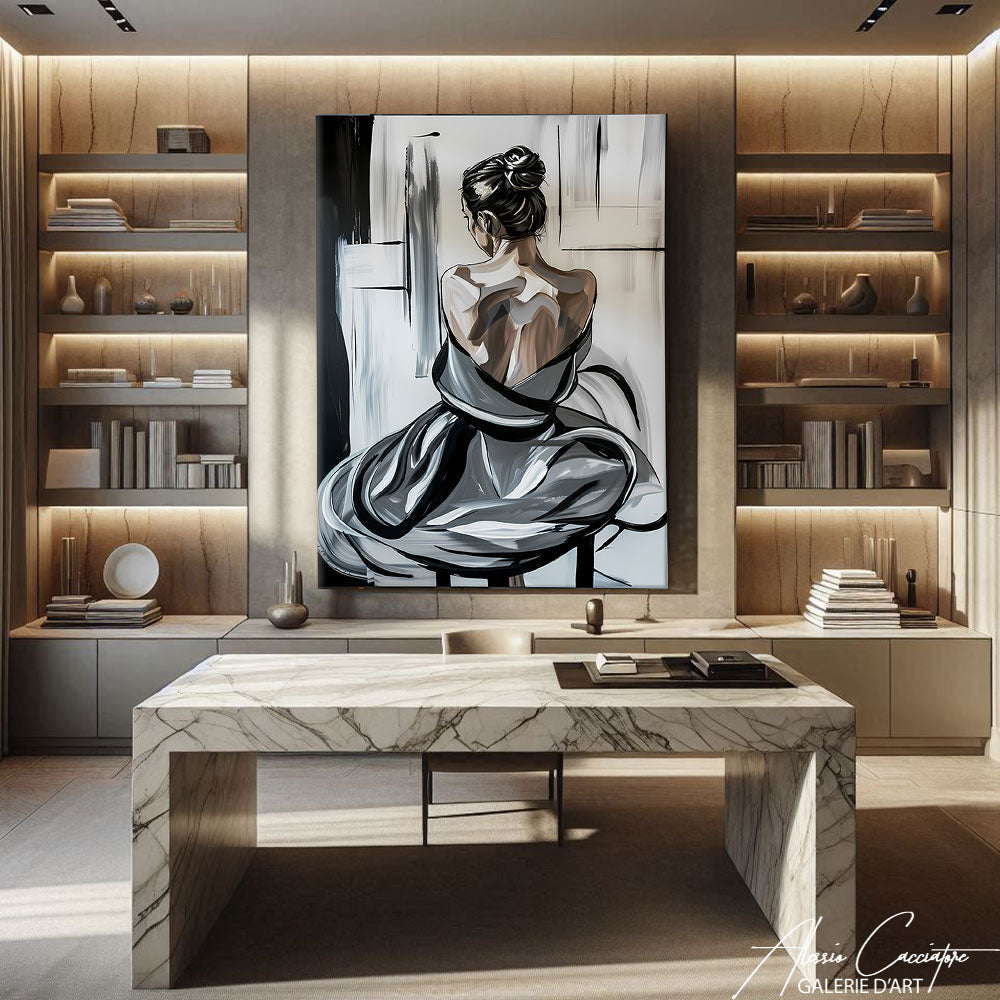 TABLEAU FEMME DE DOS