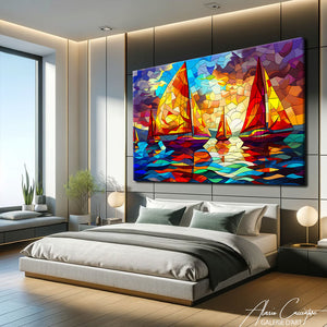 Tableau Bateau Bord de Mer