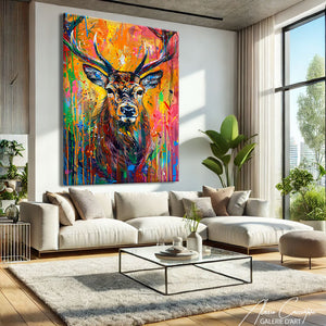 Peinture Cerf Couleur