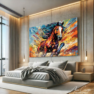 TABLEAU CHEVAL COLORIS Alessio Cacciatore