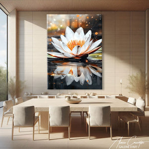 Tableau Lotus Blanc