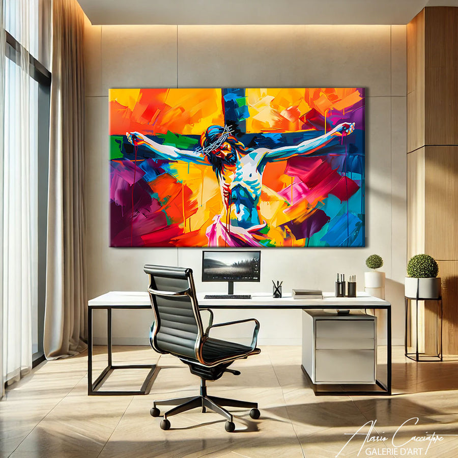 Peinture Jésus – mise en situation