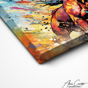 TABLEAU CHEVAL COLORIS Alessio Cacciatore