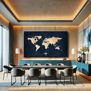 TABLEAU MONDE BLEU Alessio Cacciatore