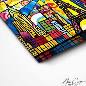 TABLEAU PARIS COLORÉ Alessio Cacciatore