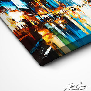 TABLEAU PAYSAGE URBAIN ABSTRAIT AlessioCacciatore