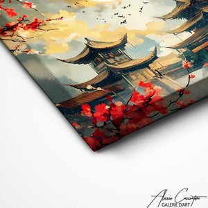 TABLEAU TEMPLE JAPONAIS Alessio Cacciatore