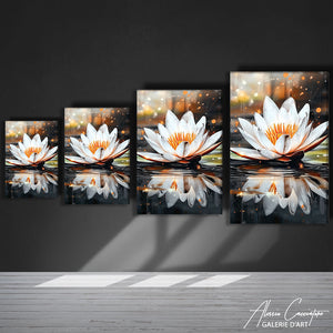 TABLEAU LOTUS BLANC Alessio Cacciatore