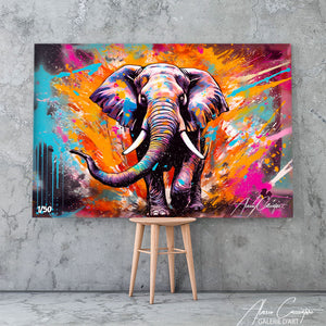 tableau street art animaux