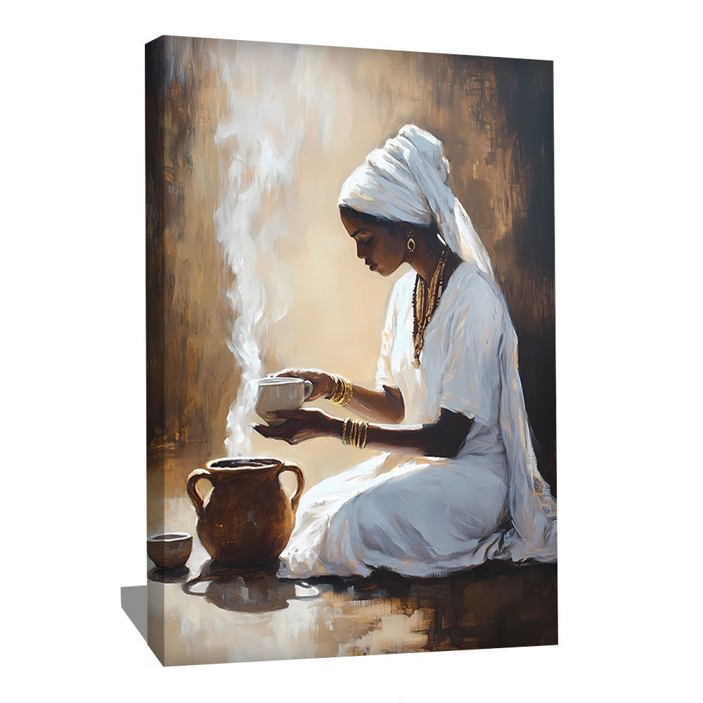 Tableau Femme Café