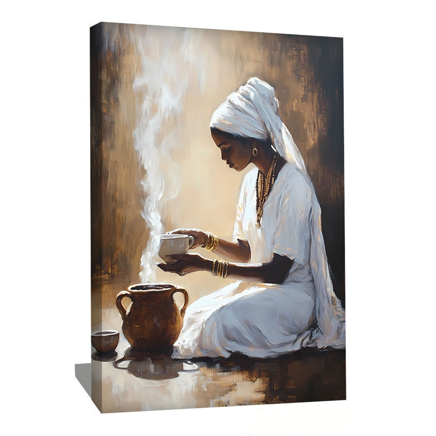 Tableau Femme Café