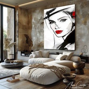 Tableau Portrait Femme Moderne