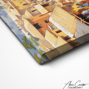 TABLEAU VILLAGE AFRICAIN Alessio Cacciatore