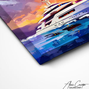 TABLEAU BATEAU YATCH Alessio Cacciatore