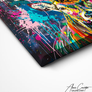 TABLEAU CERF POP ART Alessio Cacciatore