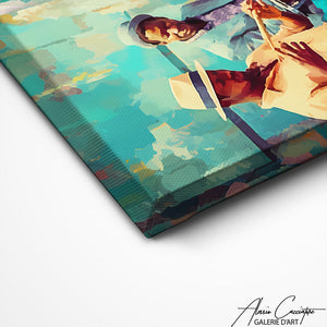 TABLEAU ABSTRAIT MUSICIENS Alessio Cacciatore