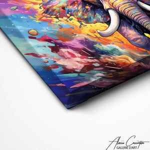 TABLEAU ÉLÉPHANT MURAL Alessio Cacciatore