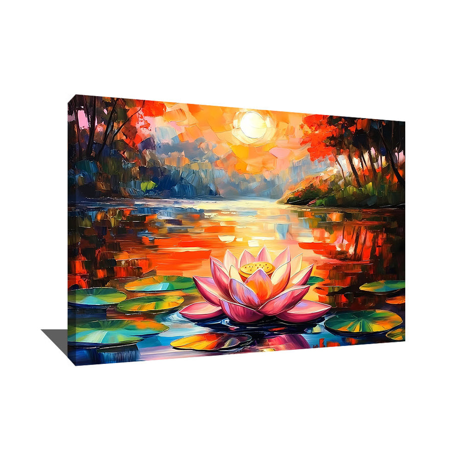 Tableau fleur de lotus
