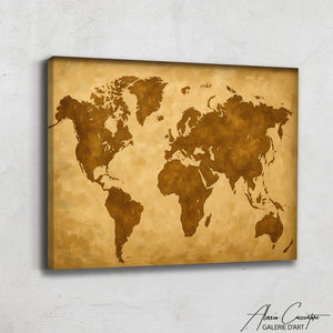 Tableau Mappemonde Ancien