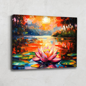 Tableau fleur de lotus