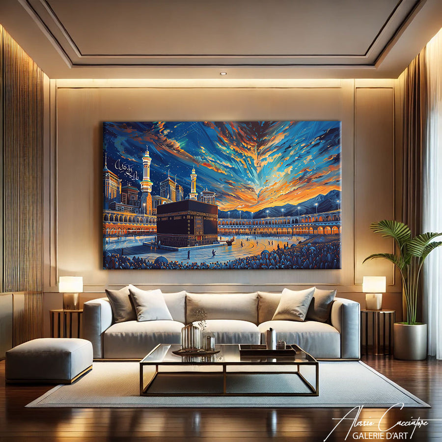 Tableau Mecque Peinture
– mise en situation
