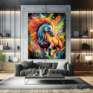 TABLEAU CHEVALcoloré